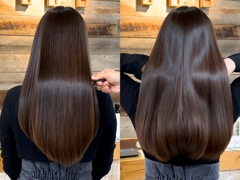 キース ヘアアンドメイク 恵比寿(kith. hair&make)の写真/「やわらかさ、アップデート」kith.の縮毛矯正でサロン帰りの感動をずっと。極上のツヤ髪,試すしかない◎