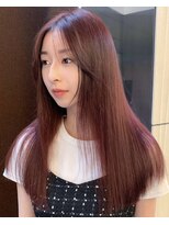 トニーアンドガイ 青山店(TONI & GUY) レッドカラー × ロングレイヤー シースルーバング