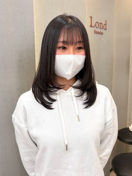 ロンド ブランシュ 錦糸町北口(Lond blanche) ミディアムレイヤーカットハイレイヤーカット似合わせカット