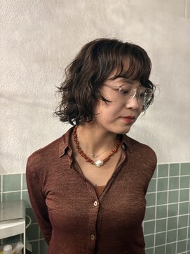 ニーム 栄(nimes) kaon　　ボブパーマ　ボブレイヤーパーマ