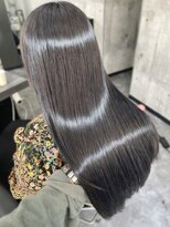 スターズレイ 本川越(STARS ray)&nbsp;オリーブアッシュ 髪質改善 透明感カラー 艶髪 縮毛矯正 20代