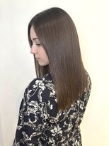 ヘアースタジオ ゼン カロン(Hair studio Zen kalon) ダークブラウン/メテオストレート/セミロングレイヤー/髪質改善