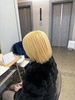 リラクオーレ 三宮 元町(LIRA CUORE)&nbsp;ハイトーン/ケアブリーチ/ハイトーンボブ/ブロンド