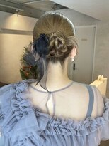 サンルーム(SUN room) タイトカチモリヘアリボンツヤ髪お呼ばれヘア