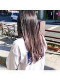 グラデーション×グレージュ
