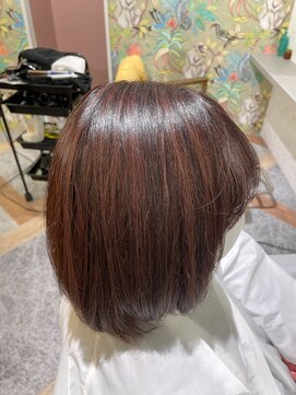 ムーン(moon) 4#似合わせカット#アースカラー#デザインカラー#ツートンカラー