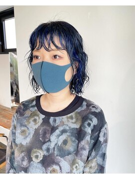 ザ オーダー(THE ORDER) ブルーのフェイスフレーミングインナーカラー