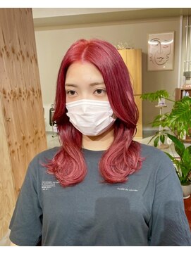 ディードットログ 大和西大寺店(D.Log) チェリーレッド/赤髪/レッドカラー/ワインレッド/ボルドーカラー