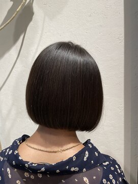 ノイズ オオサカ(NOISM) 縮毛矯正×艶髪ナチュラルボブ♪前下がりボブ