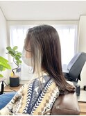 イヤリングカラー×ホワイトベージュ×イメチェンヘアスタイル