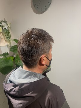 ホワイトストーン WHITE STONE 熊本 メンズカット 簡単スタイリング 40代ヘアスタイル