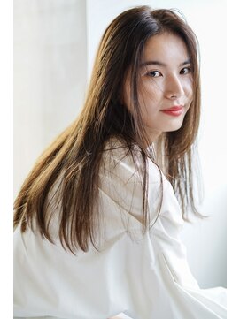 チェスト 神戸本店(CHEST) オリーブベージュのストレートロング｜カーキベージュ