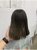 バレイヤージュ×グレージュ