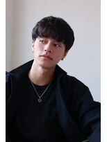 ソイクフ(SOY KUFU)&nbsp;MEN’S HAIR マッシュパーマアッシュブラックカルマパーマ