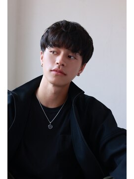 ソイクフ(SOY KUFU) MEN’S HAIR マッシュパーマアッシュブラックカルマパーマ