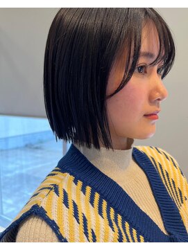 ファッジ 南柏(FUDGE) 【FUDGE】切りっぱなしボブ　×　ブラック