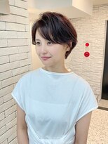 ショートヘア/ボブ/可愛い丸み/簡単スタイリング/20代30代