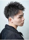 爽やかツーブロック　ソフトツイストアップバングショート