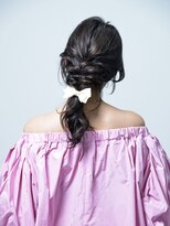 ロアー ヘアー リンク 葛西駅前店(RAWR hair link)&nbsp;【RAWR】モテ髪二次会ハーフアップドレスヘア