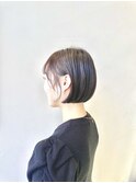 グレージュアッシュショートボブショートカットミニボブ