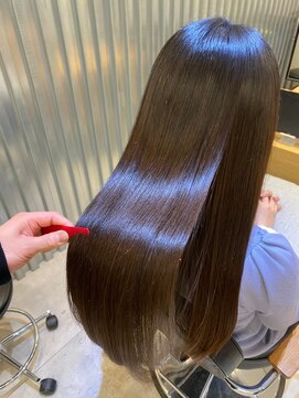 ジーナ 船橋(Zina) 髪質改善*ロングレイヤーグレーベージュ*美髪【Zina船橋】