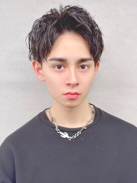 ロンドガルマン 名古屋(Lond GULLMAN) 【Lond GULLMAN江村】メンズショート/長めのアップバング