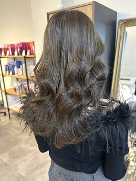 ミョンシル ブリーチなしオリーブグレージュ