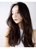 ☆レイヤーカット毛先ワンカールくせ毛風カール薄めバングデジパ