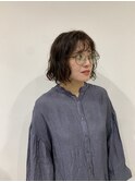 ボブ×パーマ