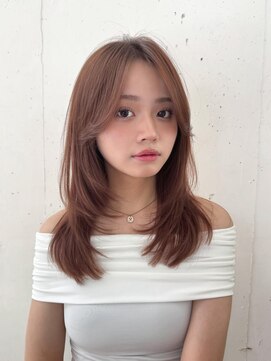 ベルベットオンザビーチ 表参道 原宿(Velvet on the Beach) 簡単スタイリング顔周りレイヤー