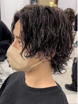 フィフス トウキョウ (fifth TOKYO) 渋谷ツイストスパイラルパーマメンズカットラウンドマッシュ30代