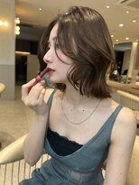 ジーナ 姪浜(Zina)&nbsp;髪質改善＊ダークアッシュウェットボブ＊美髪【Zina姪浜】