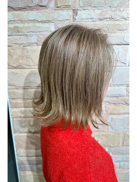 白髪ぼかしハイライト/髪質改善/ボブ/ショート/白髪/白髪ぼかし