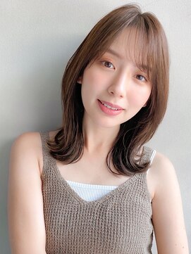 リヤン 表参道(lyann) うる艶髪外ハネボブ斜めバング大人ガーリー結べるボブ美髪