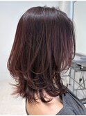 天神大名レイヤーカット大人レイヤーくびれヘアセミロング今泉