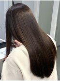 レイヤーカット 髪質改善 チョコレートカラー 透明感カラー