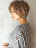 30、40代にオススメ!立体感ショート×イルミナショコラベージュ