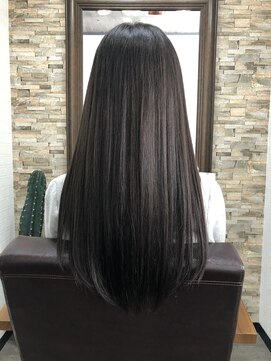 アトリエナガノ(atelier nagano) ニュアンスカラー/センターパート/ツヤ髪スタイル/ブルージュ