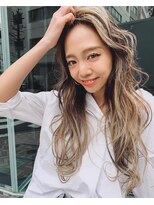 オースティン 門前仲町(AUSTIN)&nbsp;大人かわいい前髪セシルカットココアブラウンフリンジウェーブ