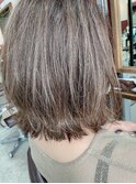白髪ぼかしハイライトラフボブ【Ruufus恵比寿渋谷】3157b