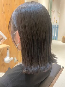 タイズ(ties) 30代40代髪質改善ココアブラウン艶感ストレート透明感赤み消し