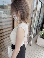 バンビ プライベート サロン(Bambi private salon)&nbsp;ベージュ系グラデーションカラー*くびれミディアム*Bambi松平愛