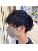 波巻きパーマ 大阪メンズパーマ