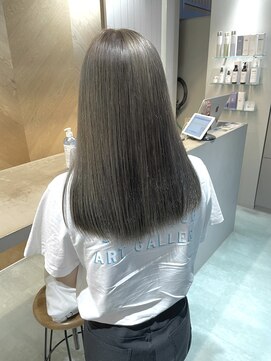 エイト 沖縄豊崎店(EIGHT toyosaki) 【EIGHT 豊崎】お客様スタイル_ブリーチ×オリーブグレージュ