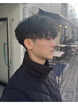 オムファミーユラグ(homme, famille raugh) ツイスパ刈り上げマッシュ