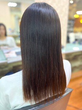 アークスヘアー 30代40代髪質改善ココアブラウン艶感ストレート透明感赤み消し