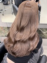 ペレ 栄店(PELE) デザインカラー/レイヤーカット/ウェットヘア/オリーブベージュ