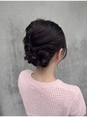 浴衣ヘア/ヘアセット/ヘアアレンジ/シニオン