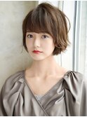 大人かわいいフレッシュショート前髪あり20代30代40代