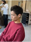 20代30代40代◎流行メンズスーツ刈り上げ黒髪ツーブロック